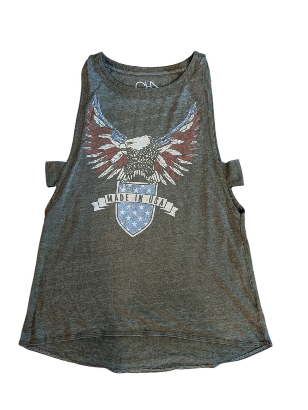 Chaser Made In USA Eagle Graphic Tank Top Small Patriotic Americana Festival - Picture 3 of 7